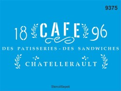 Pasta Sandviç Deseni - Stencil Şablon - StencilSepeti