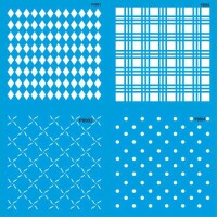 Pasta 4'lü Set 1 - Stencil Boyama Şablonu - StencilSepeti