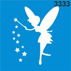 Peri Deseni - Stencil Boyama Şablonu - StencilSepeti