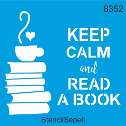 Sakin Ol Ve Kitap Oku - StencilSepeti