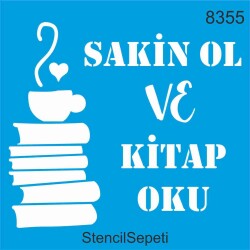 Sakin Ol Ve Kitap Oku - StencilSepeti