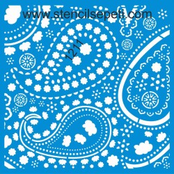 Şal Deseni - Stencil Şablon - StencilSepeti