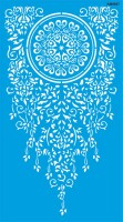 Sarmaşıklı Duvar Deseni - Stencil Boyama Şablon - StencilSepeti