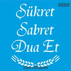 Şükret - StencilSepeti