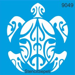 Tribal Kaplumbağa Deseni - StencilSepeti
