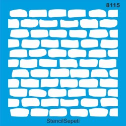 Tuğla Deseni - Stencil Şablon - StencilSepeti