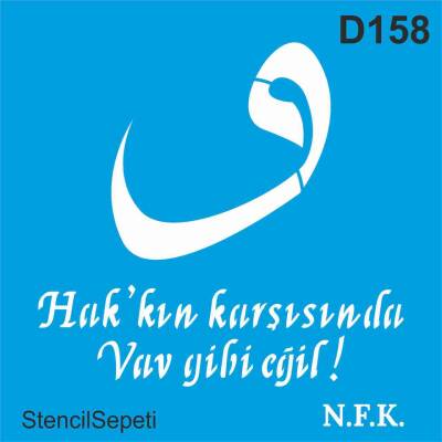 Vav Gibi - Stencil - Boyama Şablonu - 1