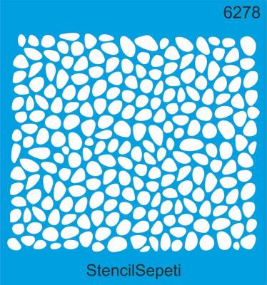 Verona Mozaik Desen - Stencil Desen Şablonu - 1