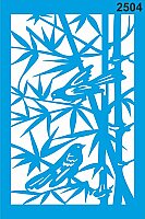 Daldaki Küşlar Stencil Boyama Şablonu - StencilSepeti