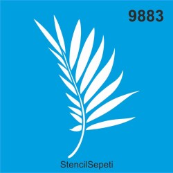 Yaprak - Deseni - Stencil Boyama Şablonu - StencilSepeti