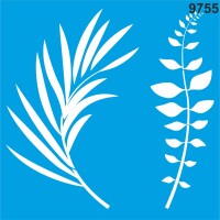 Yaprak - Stencil Boyama Şablonu - StencilSepeti