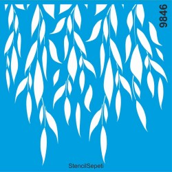 Yapraklar - Stencil Desen Şablonu - StencilSepeti