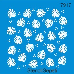 Yapraklı Desen - StencilSepeti