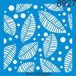 Yapraklı Desen - StencilSepeti