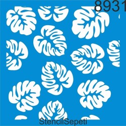 Yapraklı Desen - StencilSepeti