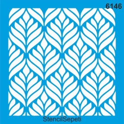 Yapraklı Desen - StencilSepeti