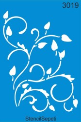 Yapraklı Desen - StencilSepeti