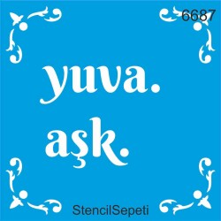Yuva Aşk - StencilSepeti