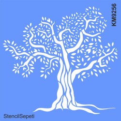 Zeytin Ağacı - Stencil Boyama Şablonu - StencilSepeti