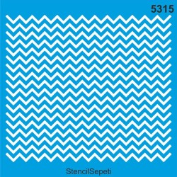 Zik Zak Desen - StencilSepeti
